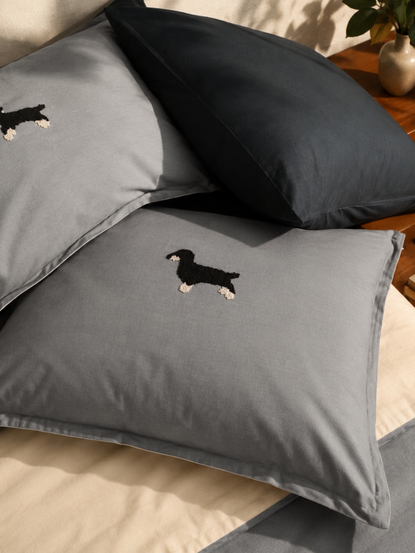 PUPPY 100% COTTON 6-PIECE KIDS & TEENS DOUBLE DUVET COVER SET / EV3854
