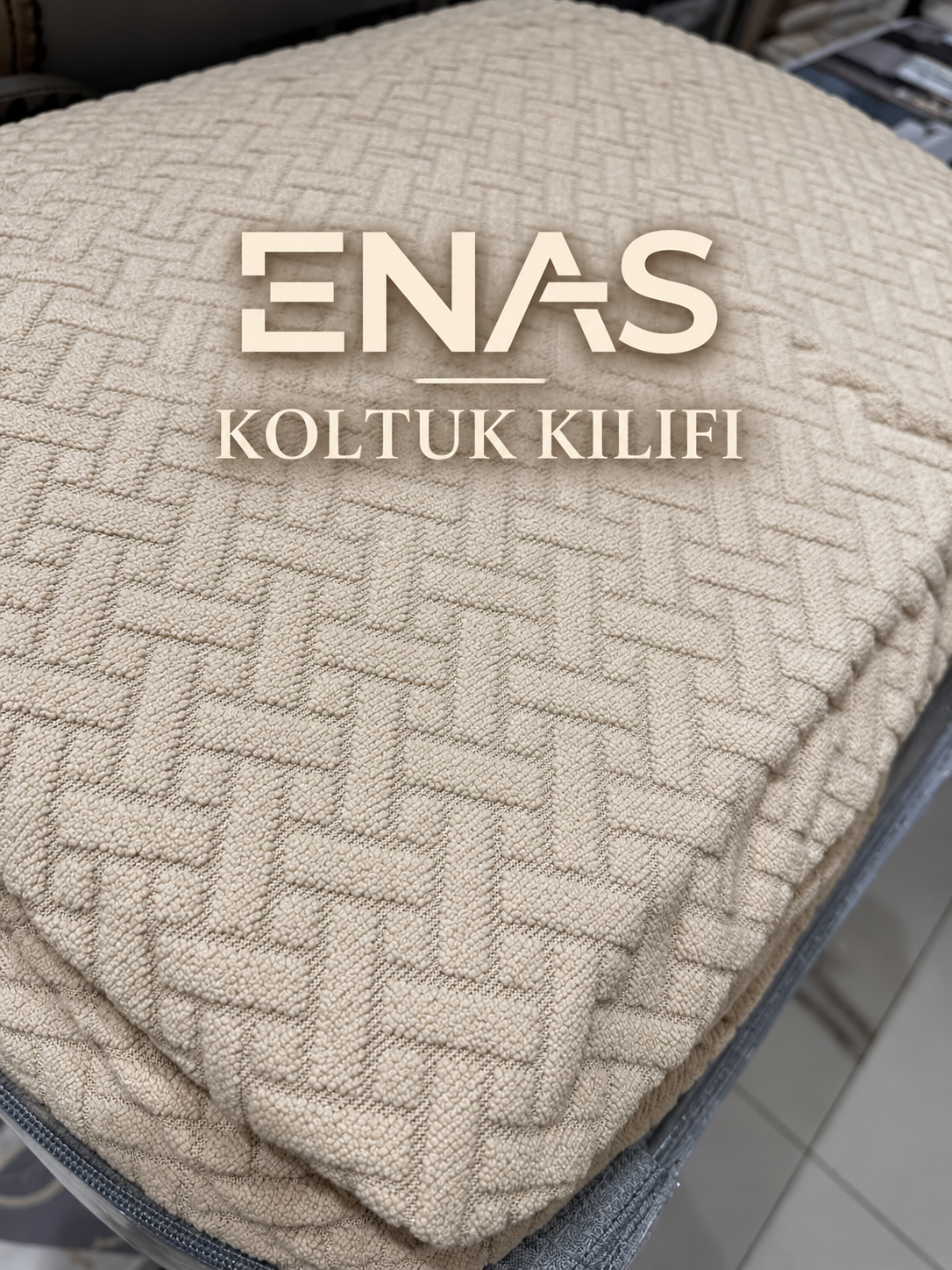 YOLLU KOLTUK KILIFI KREM-BEJ 3+3+1+1/EV2229-003