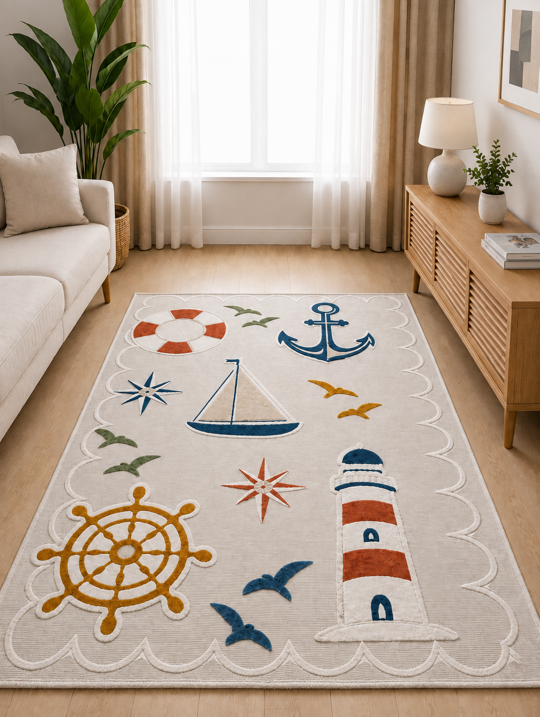 Mila Kids Polip Taban Sisal/ Çocuk-Genç Odası Halısı/EV2206