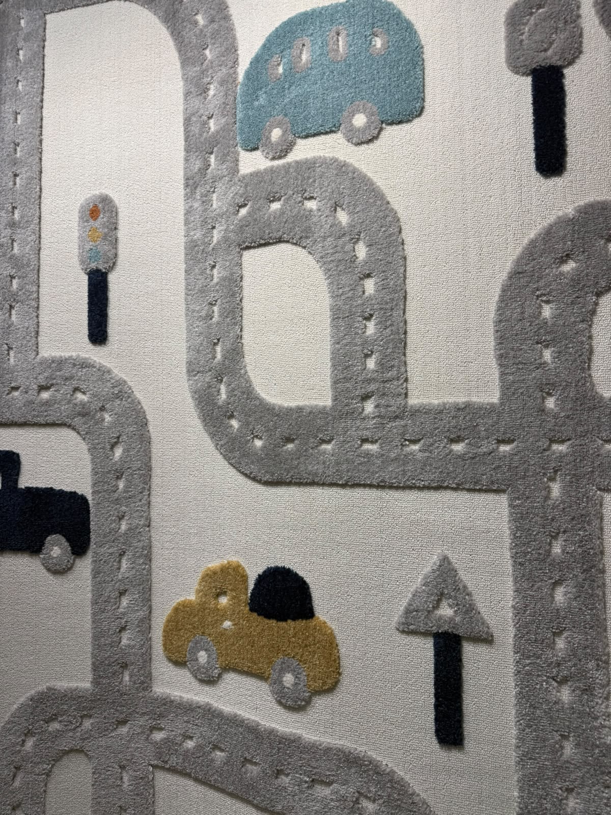 Kids Tren Dokuma Tabanlı Kabartmalı Çocuk Odası Halısı/EV2225