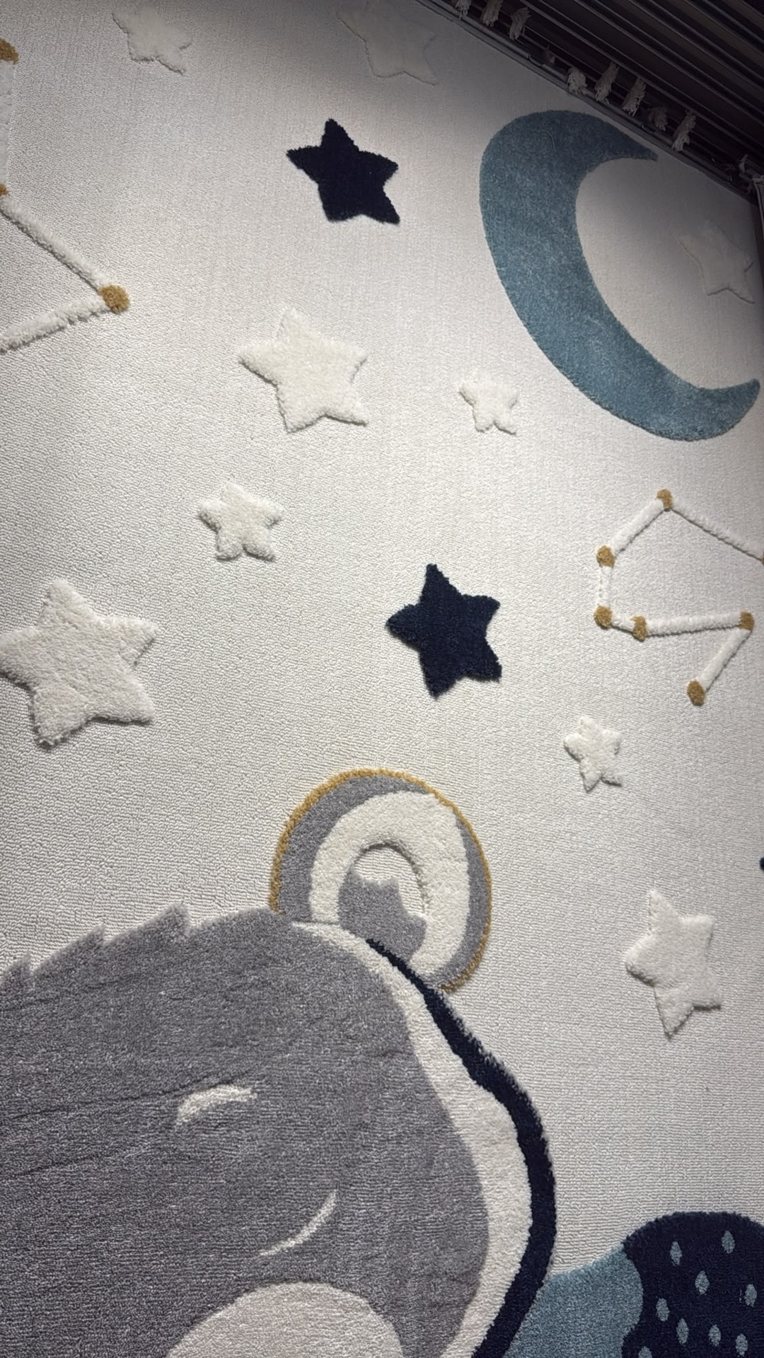 Kids Mavi Dokuma Tabanlı Kabartmalı Çocuk Odası Halısı/EV2224